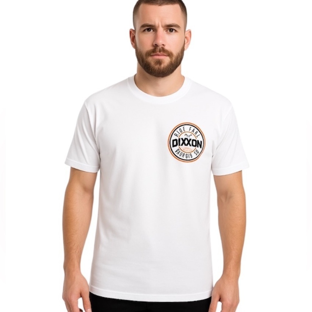 NWOT Dixxon Men's Sturgis Ride Fast White Tee Shirt, Size 2X